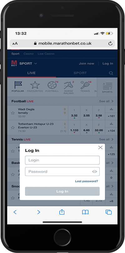 marathonbet-login